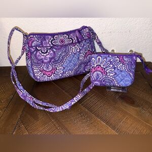 Vera Bradley Purple and Pink Crossbody Bag Set